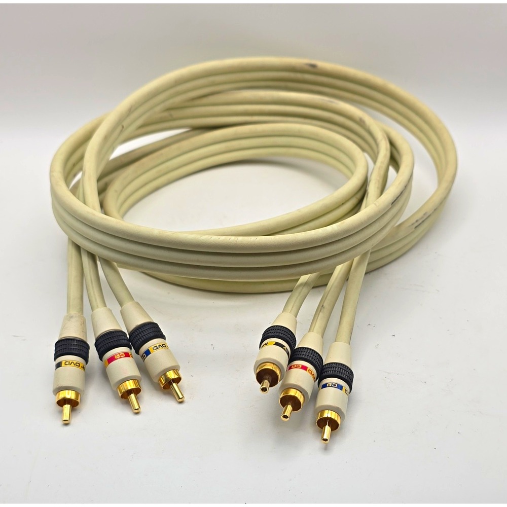 Monster Cable MonsterVideo 2CV Component RCA Male-Male Gold Plated 1 ft
